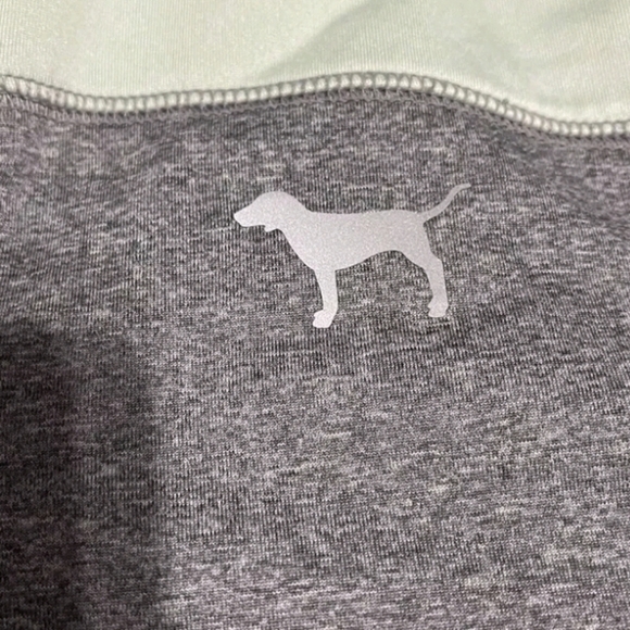PINK Victoria’s Secret Athleisure Running Jacket 1/4 Zip Mint Green Gray Medium - Picture 4 of 7